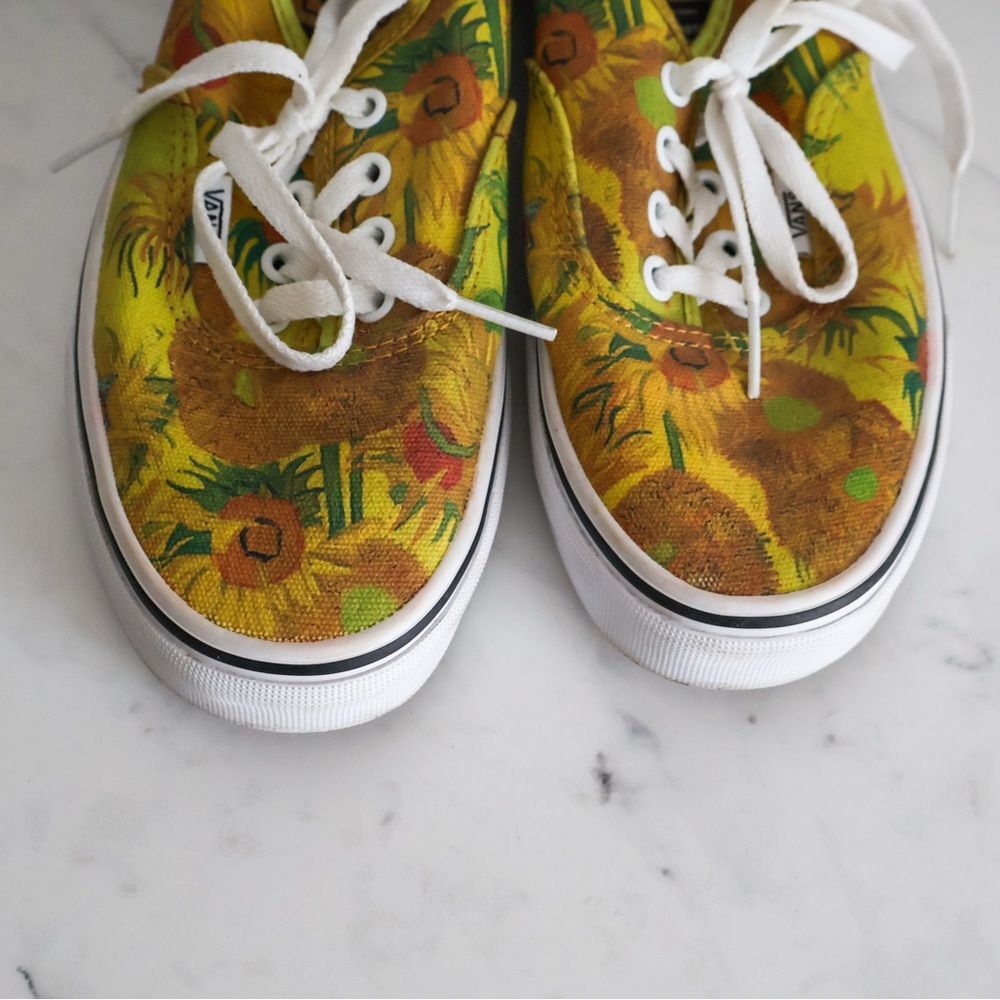 Vans Vincent Van Gogh Sunflower Sneakers 7 - Picture 3 of 11